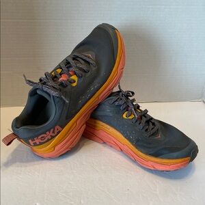 Hoka One One Challenger ATR 6 in the Castlerock Camellia color way Size 9.5B